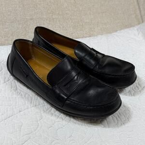 Geox Women's 9 Black Respira Leather Loafer Slip On Breathable Comfort Shoes